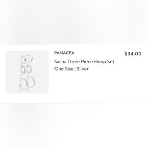 Panacea Sasha 3-pc Silver Hoop Set